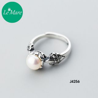 Nhẫn Ngọc Trai Bạc Thái J4256