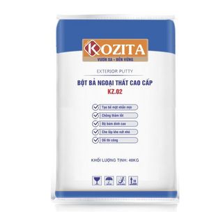 KZ02 - BỘT BẢ NGOẠI THẤT CAO CẤP CHỐNG THẤM KOZITA