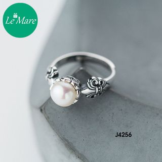 Nhẫn Ngọc Trai Bạc Thái J4256