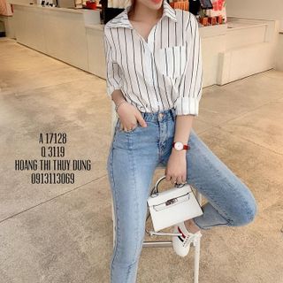 SƠ MI SỌC CHỈ NỔI