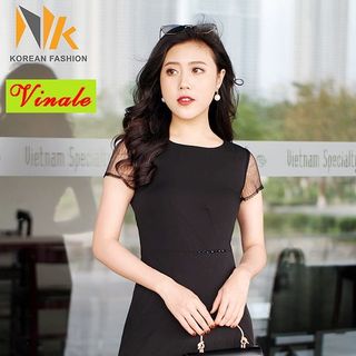 ĐẦM ÔM VẠT CHÉO ĐÍNH CƯỜM