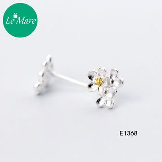 Khuyên tai 3 bông anh đào E1368