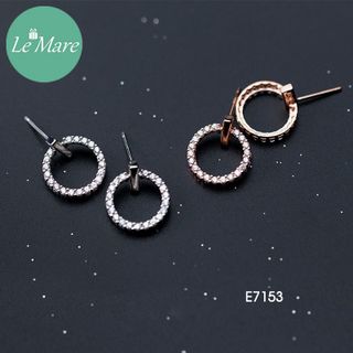 Khuyên tròn đính đá E7153