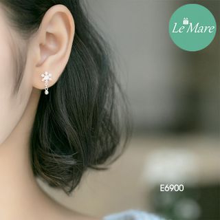 Khuyên tai Tuyết thả bi bạc E6900