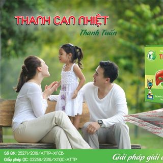 THANH CAN NHIỆT - GIẢI ĐỘC MÁT GAN THANH NHIỆT - SP CỦA ĐÔNG Y THANH TUẤN