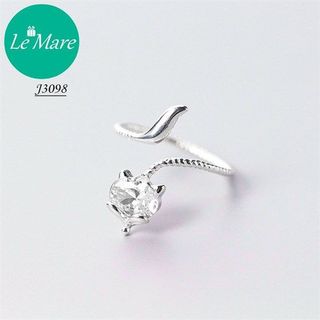 Nhẫn hồ ly đá trắng thân xoắn J3098-3-1800