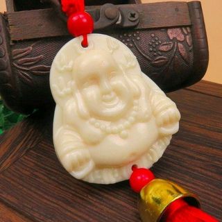 dây treo phong thủy trang trí màu trắng ngà