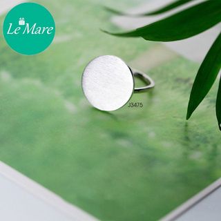 Nhẫn mặt tròn xước mờ J3475