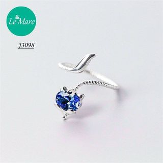 Nhẫn hồ ly đá xanh dương thân xoắn J3098-5-1800