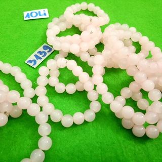 chuỗi đeo tay phong thủy đá 10li màu hồng nhạt