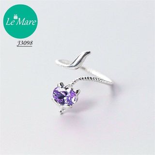 Nhẫn hồ ly đá tím thân xoắn J3098-4-1800