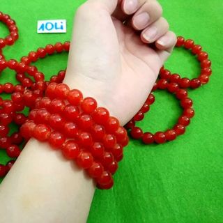 chuỗi đeo tay phong thủy đá 10li màu đỏ Giá sỉ 10k /1 chuỗi