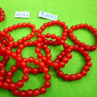 chuỗi đeo tay phong thủy đá 10li màu đỏ Giá sỉ 10k /1 chuỗi