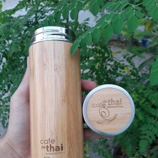 bình giữ nhiệt vỏ tre