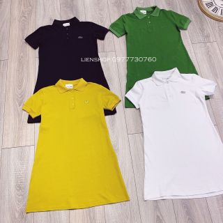 Đầm cổ trụ Lacoste tiện lợi lại xinh iu nha mn