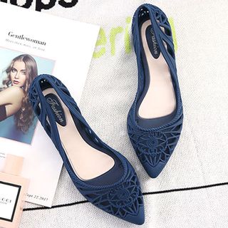 Giày búp bê chất liệu nhựa dẻo thoáng mát cho ngày mưa 302