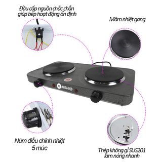 Bếp điện đôi mishio