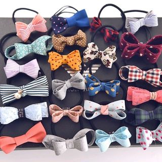 cột tóc phong cách Hàn Quốc mẫu nơ