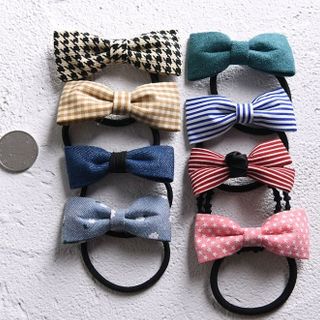 cột tóc phong cách Hàn Quốc mẫu nơ