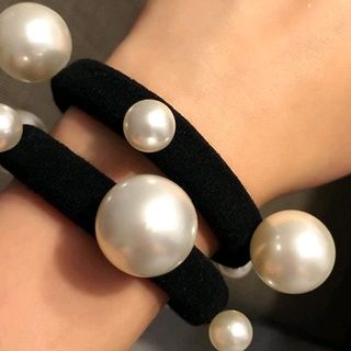 cột tóc phong cách Hàn Quốc hạt trai lớn nhỏ