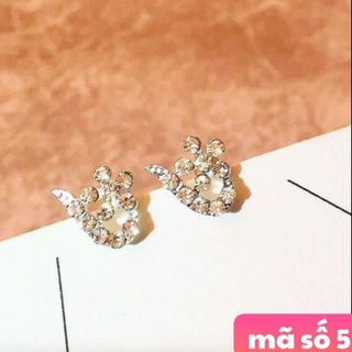 Bông tai kim loại mẫu mới rất đẹp