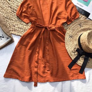 Melbow Dress - Váy xoè ngắn thắt nơ eo
