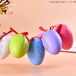 Bộ trứng tô màu Rất nhiều mẫu mã luôn Gồm 1 trứng và 4 bút