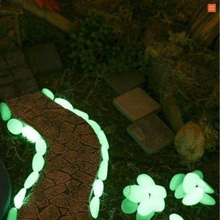 đá Dạ quang phát sáng trong đêm trang trí sân vườn hồ cá