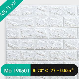Xốp dán tường 3D giả gạch 70x77cm giá rẻ loại 5mm