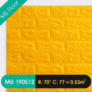 Xốp dán tường 3D giả gạch 70x77cm giá rẻ loại 5mm