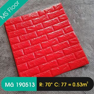 Xốp dán tường 3D giả gạch 70x77cm giá rẻ loại 5mm