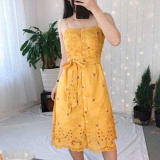 ĐẦM XÔ HOA THÊU 2 DÂY CAO CẤP / 3 màu