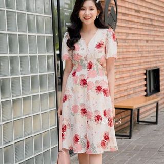 ĐẦM HOA ĐŨI CỔ V