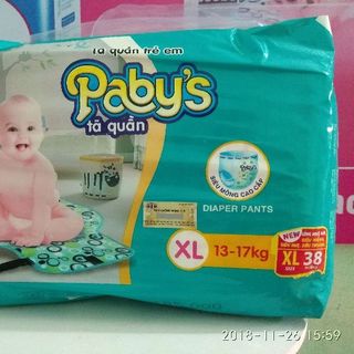 Tã Quần Pabys thạch thảo quai xách mẫu mới M44-L41-XL38-XXL36