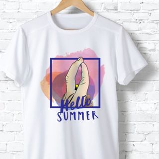 Áo thun tay lỡ trắng unisex