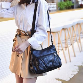 Túi xách đeo chéo da mềm size 27cm