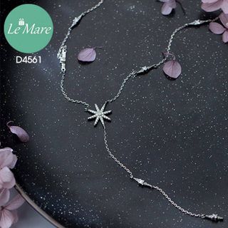 Dây chuyền kép tim mix sao băng D4561
