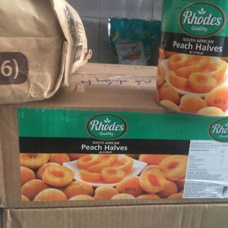 Đào lon Rhodes 825g