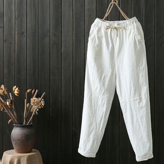 Quần baggy Nam lưng thun Vải đũi thiết kế mới lạ dễ dàng phối đồ 115