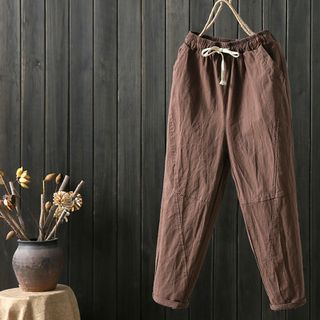 Quần baggy Nam lưng thun Vải đũi thiết kế mới lạ dễ dàng phối đồ 115