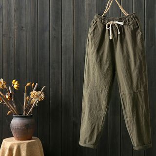 Quần baggy Nam lưng thun Vải đũi thiết kế mới lạ dễ dàng phối đồ 115