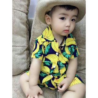Bộ lanh lụa hoa quả cho bé trai bé gái size 26-40kg