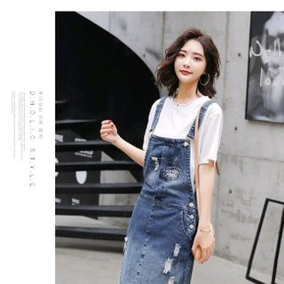 Yếm jean kèm áo