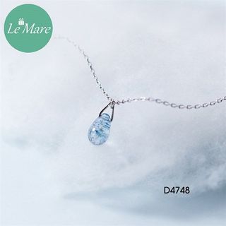 Dây chuyền giọt nước thạch anh xanh D4748-1500