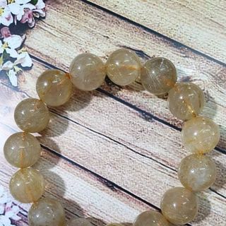 VÒNG THẠCH ANH TÓC VÀNG 12 MM