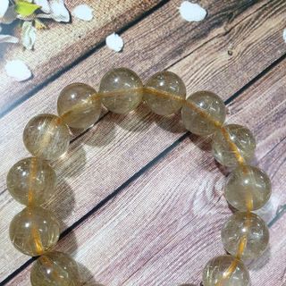 VÒNG THẠCH ANH TÓC VÀNG 12 MM