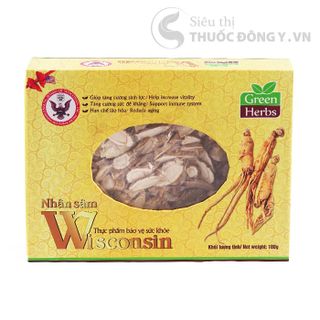 NHÂN SÂM WISCONSIN HOA KỲ CẮT LÁT 100G - TĂNG CƯỜNG SINH LỰC VÀ SỨC ĐỀ KHÁNG - SP CỦA THẢO DƯỢC XANH