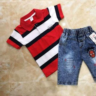 Quần jeans ngố cho bé trai từ 15-60kg