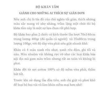 Bộ khăn tắm khăn lau đầu xuất dư
