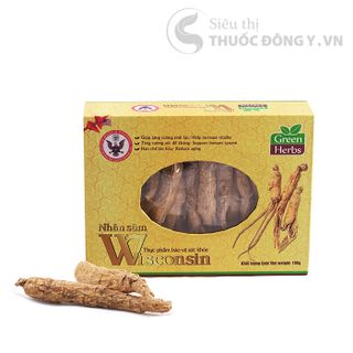 NHÂN SÂM WISCONSIN HOA KỲ NGUYÊN CỦ 100G - TĂNG CƯỜNG SINH LỰC VÀ SỨC ĐỀ KHÁNG - SP CỦA THẢO DƯỢC XANH